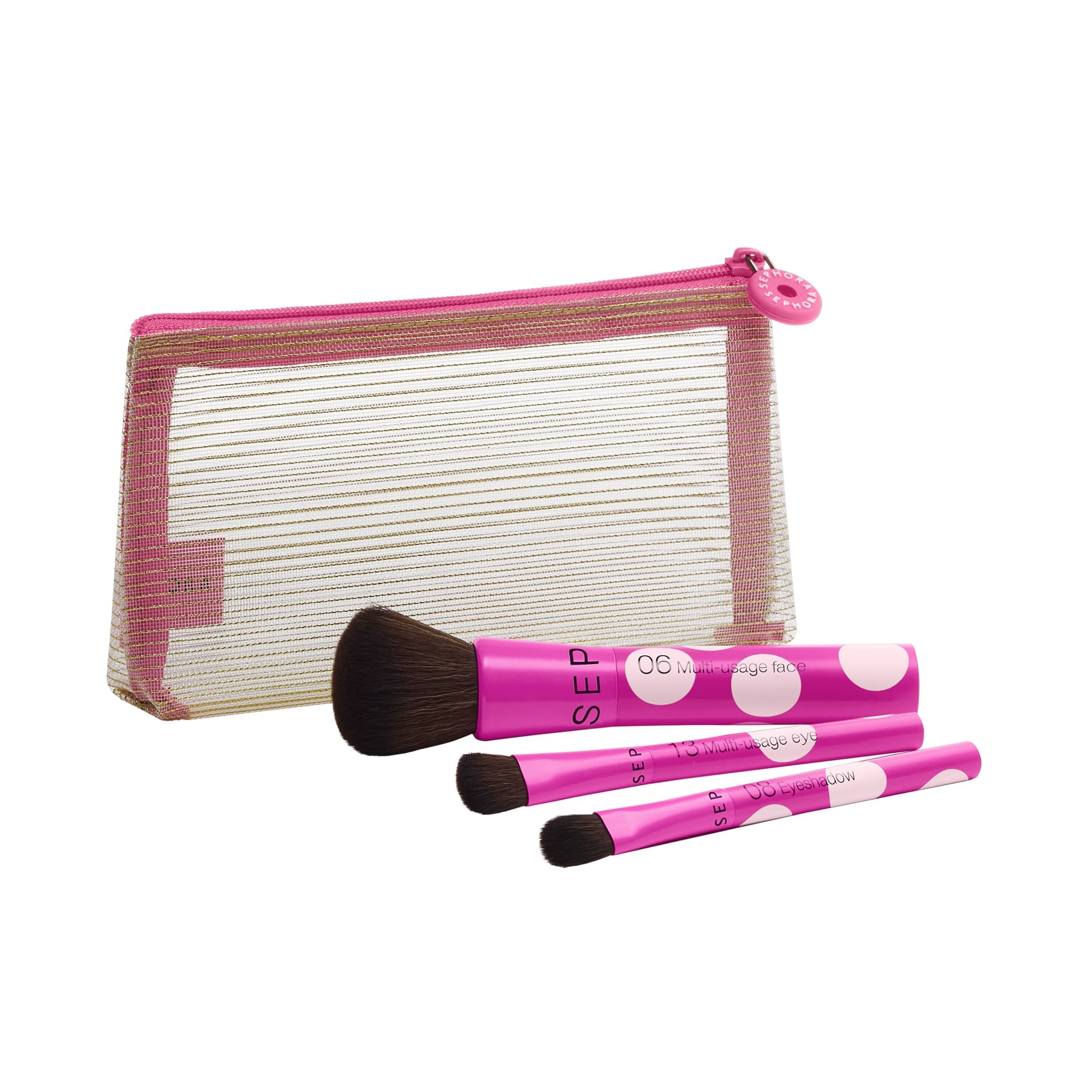 SET OF 3 TO-GO ESSENTIAL BRUSHES -25 XMS (SET DE MINI BROCHAS)